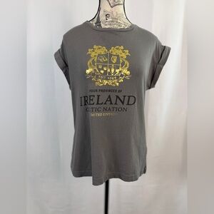 Traditional Craftwear Ireland Celtic Nation Graphic Tee Limited Edition Size M
